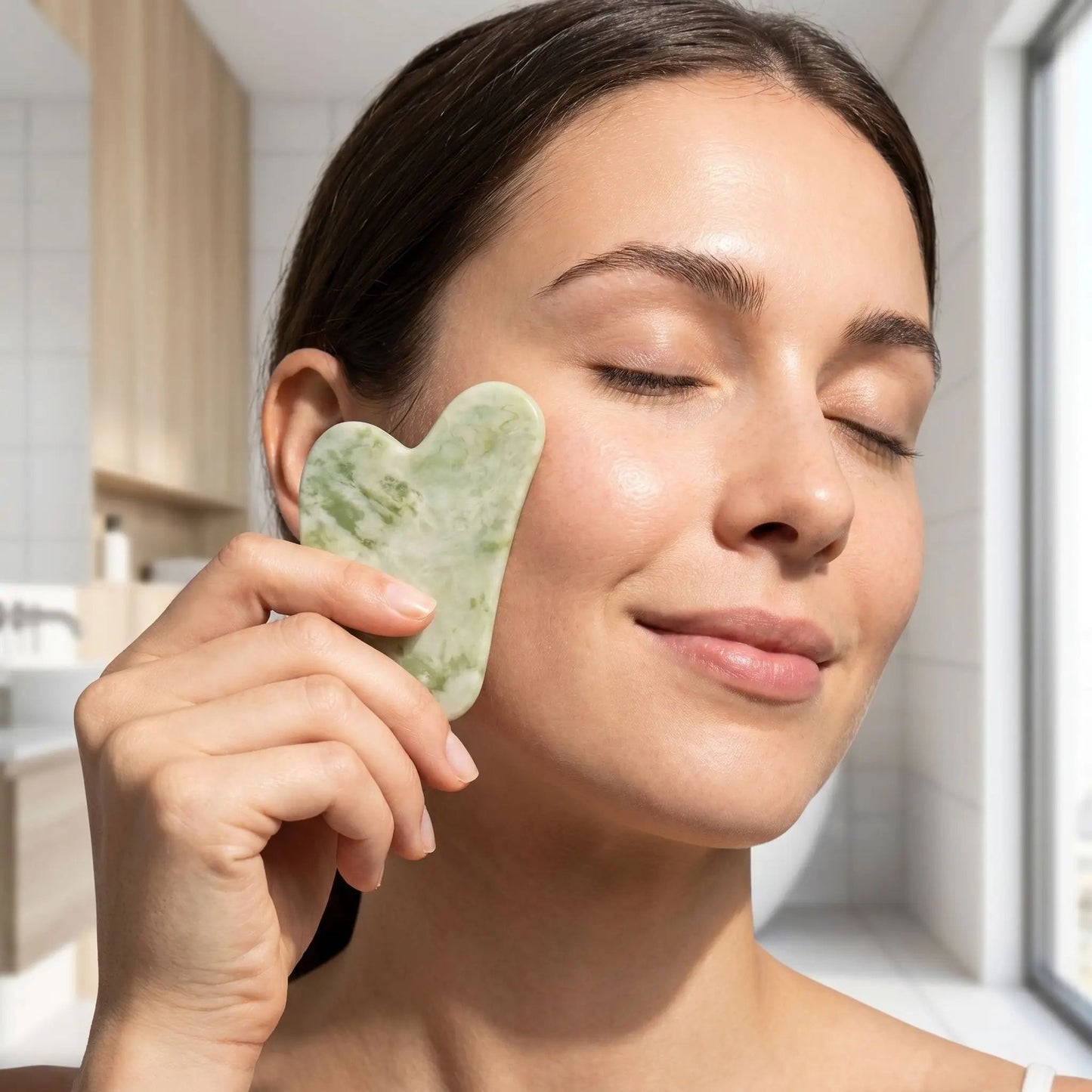 Gua sha visage | Emeraude Glow - Massage et moi