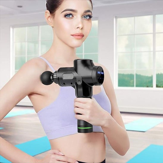 pistolet massage bras femme sport