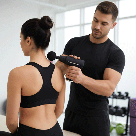 Pistolet de massage six tetes interchangeables