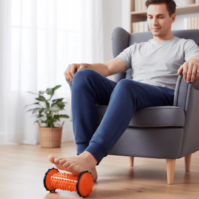 Rouleau de massage presentation gif