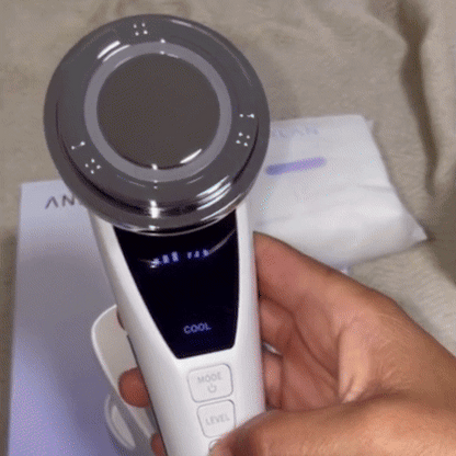 appareil massage visage lumiere presentation gif