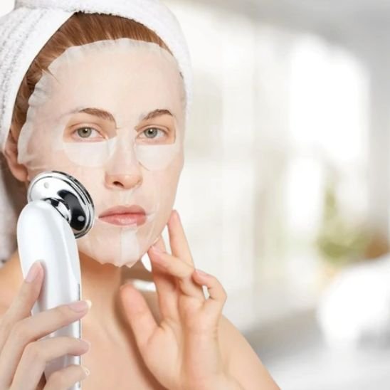 appareil massage visage masque bien etre