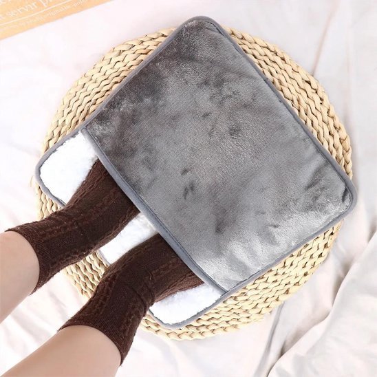 chauffe pied elecrique gris