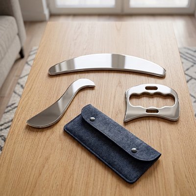 Gua sha | Coffret Glow Steel - Massage et moi