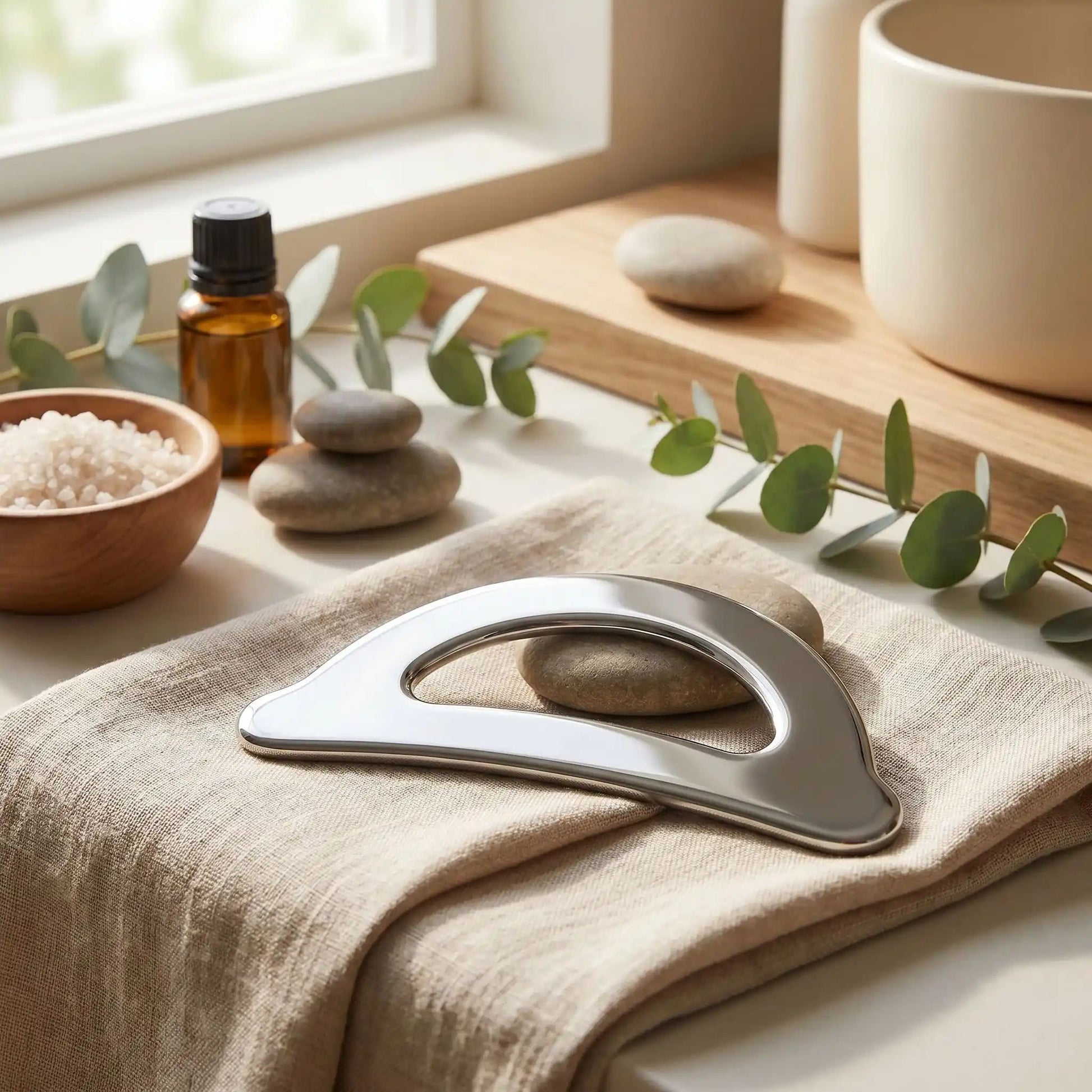 gua sha corps acier inoxydable
fraicheur