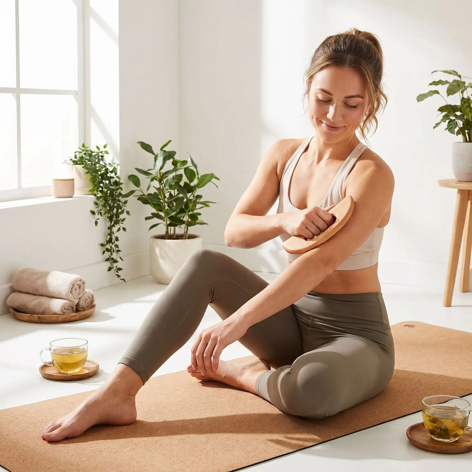 gua sha corps femme massage bras detente