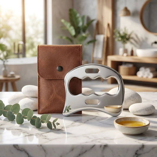 gua sha corps metal fraicheur pochette