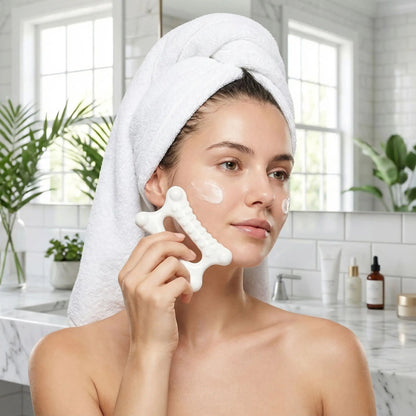 gua sha femme visage creme massage