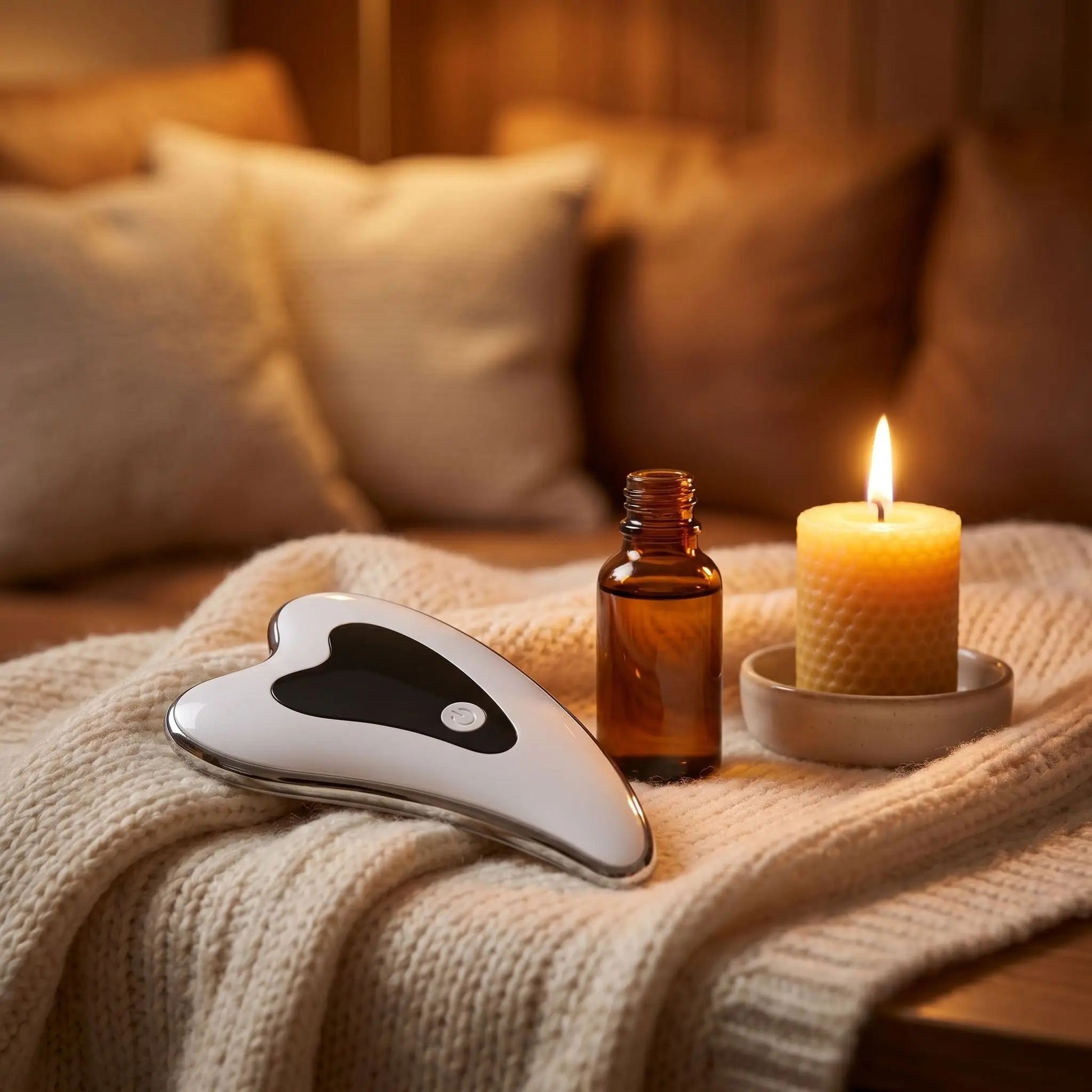 gua sha visage electrique gris vibrations
