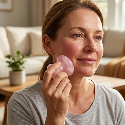 Gua sha visage | Soie Rosée - Massage et moi