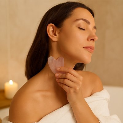 Gua sha visage | Rose Bloom - Massage et moi