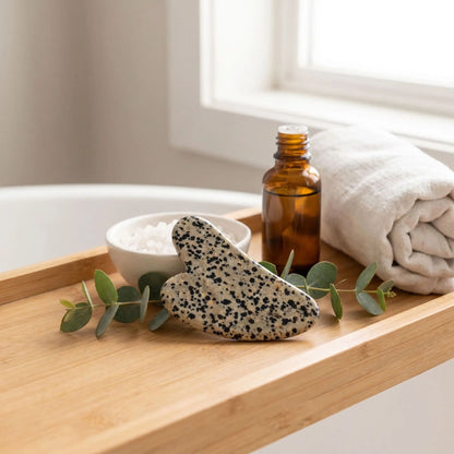 gua sha visage huile fraicheur peau lisse