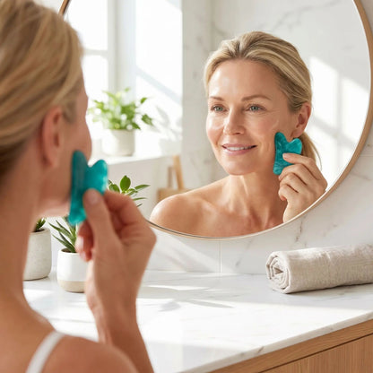 gua sha visage peau eclantante cinquantenaire