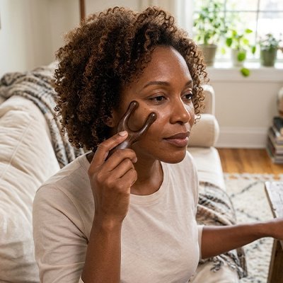gua sha visage peau lumineuse