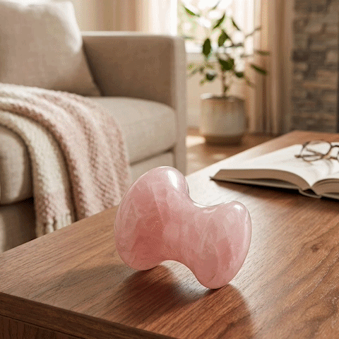 gua sha visage quartz rose gif
