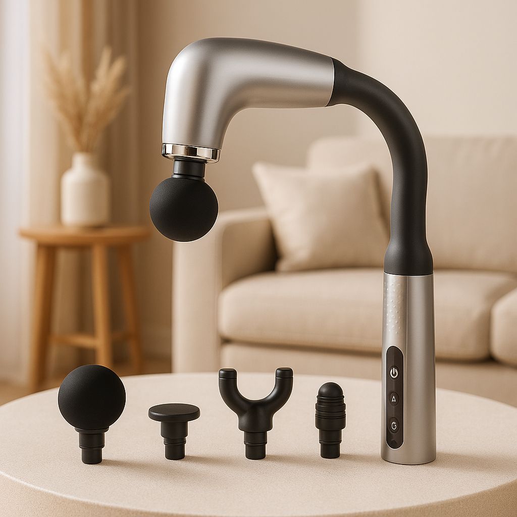 pistolet de massage couleur silver