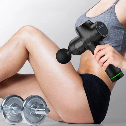 pistolet massage jambe femme