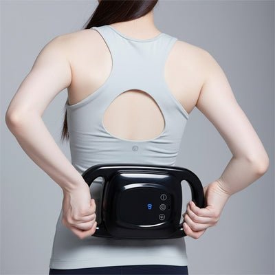 pistolet massage noir femme bas dos