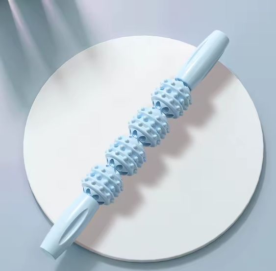 rouleau de massage bleu detente muscle