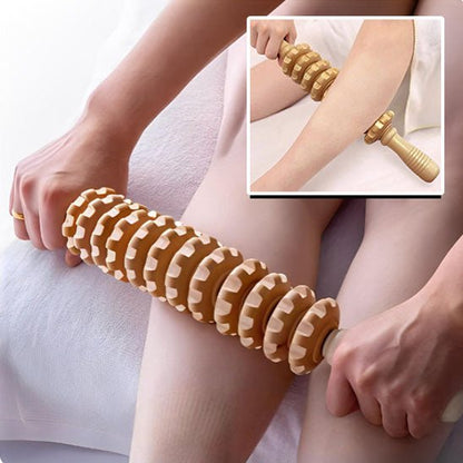 rouleau de massage bois anti cellulite