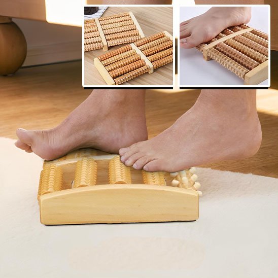rouleau de massage bois bien etre