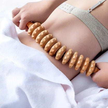 rouleau de massage bois dos