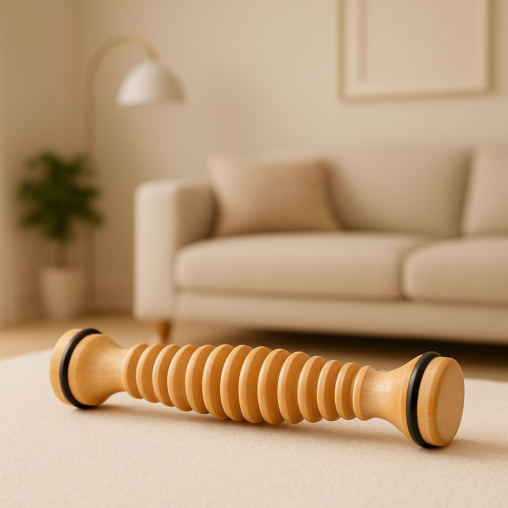 rouleau de massage bois