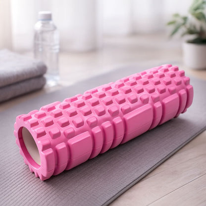 rouleau de massage couleur rose sport detente