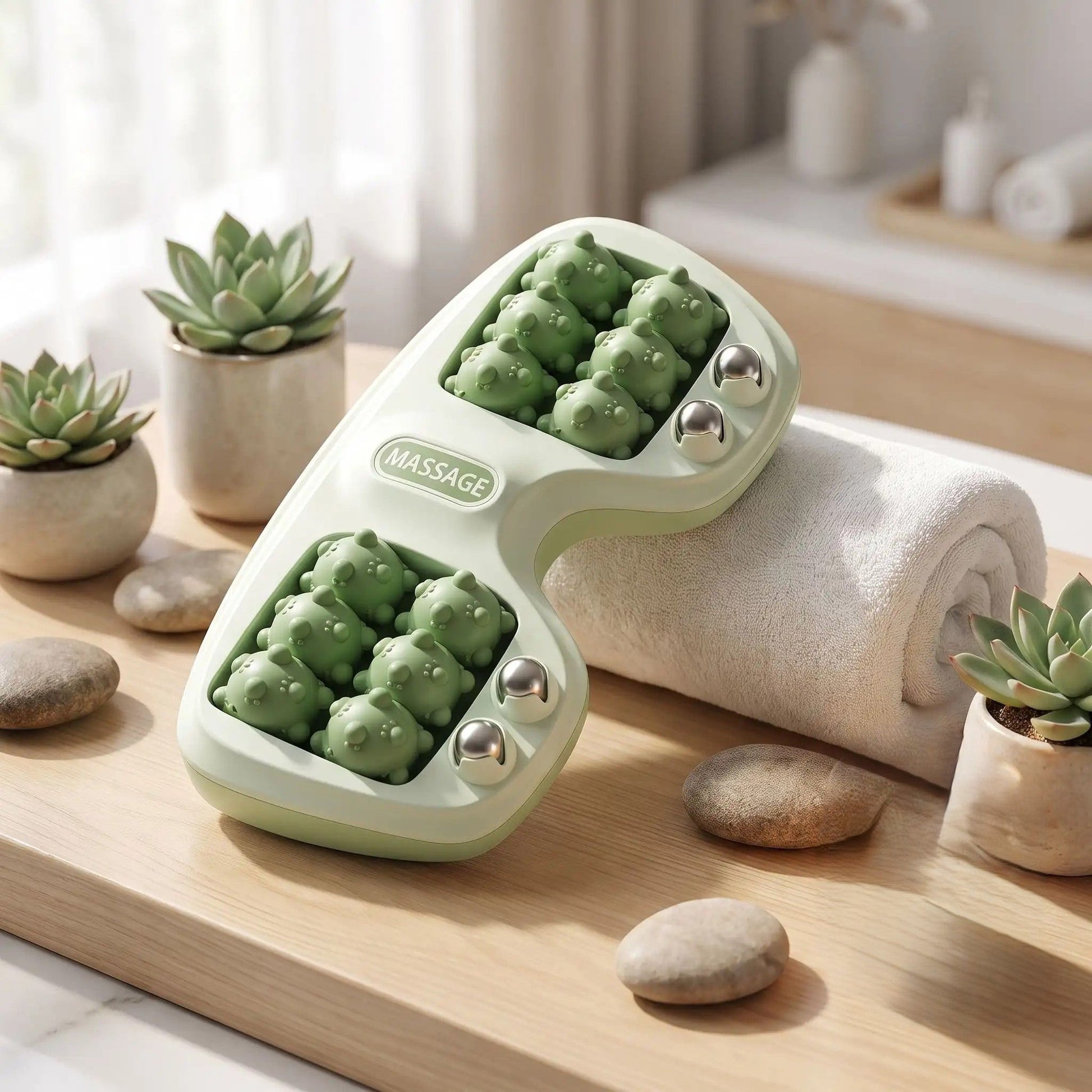 rouleau de massage relaxation pieds