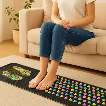 tapis d acupression femme canape relaxation